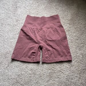 Women's Dusty Rose High-Waisted Bike Shorts
